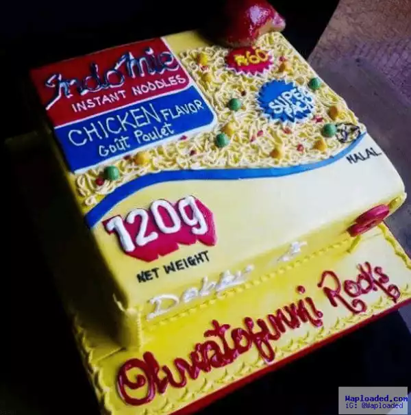 Checkout This Beautiful Indomie Look-Like Cake